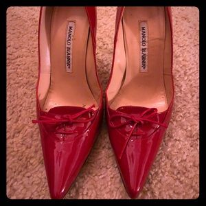 Manolo Blahnik red pumps